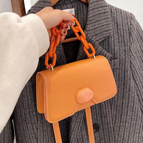 

shoulder bags niche design handbags 2021 fashion high-end style all-match messenger bag square chain handbag width: 20cm