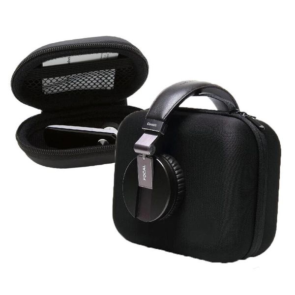 

watch boxes & cases ktab hard headphone case box holder travel storage carrying bag earbud pouch protection large for earphone accessories, Black;blue
