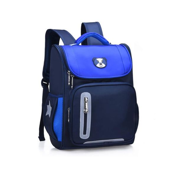 

boys girls orthopedic backpack zipper closure adjustable strap kindergarten cartoon school bag primary students fashion daily