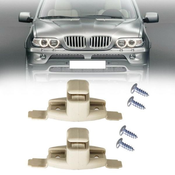 

car sunshade abs&metal holder sun visor clips for 1999-2006 3 5 7 series e46 e38 e39 e53 x5