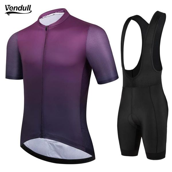

racing sets vendull pro cycling set bicycle jerseys breathable mountain bike clothing maillot ropa ciclismo summer jersey 2021, Black;blue