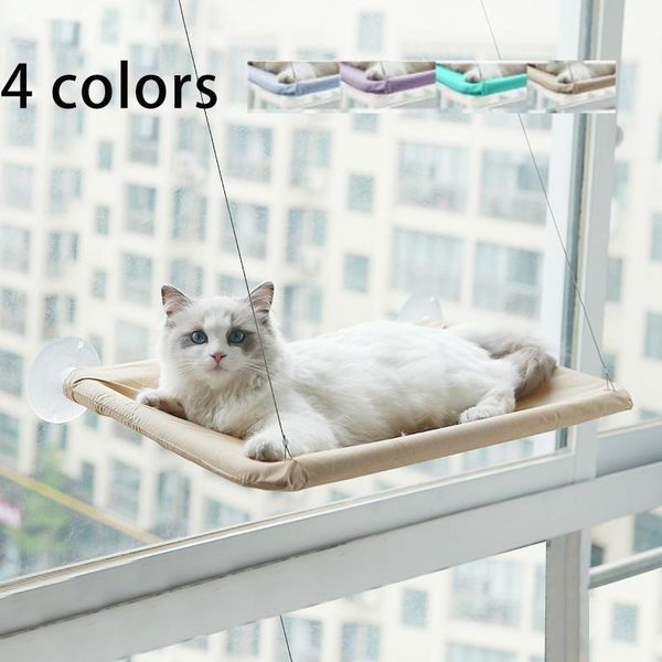 

sanguocao cat beds & furniture sunny seat cute pet hanging bearing 20kg shelf comfortable bed mount window hammock