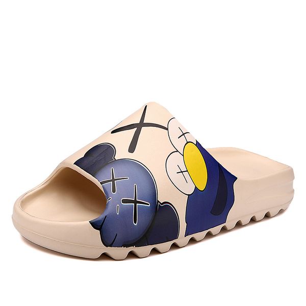 

70% off factory online summer new casual slippers coconut generation fashion cartoon thick bottom home men's and women's, Black