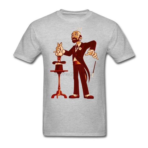 

men's t-shirts custom printed t-shirt for men work teenage shirts magical hat with round collar magician makeover home blouses, White;black