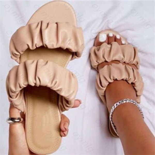 

slippers africa luxury flat women beach beautiful summer women's fold fashion sandals at home 2021, Black