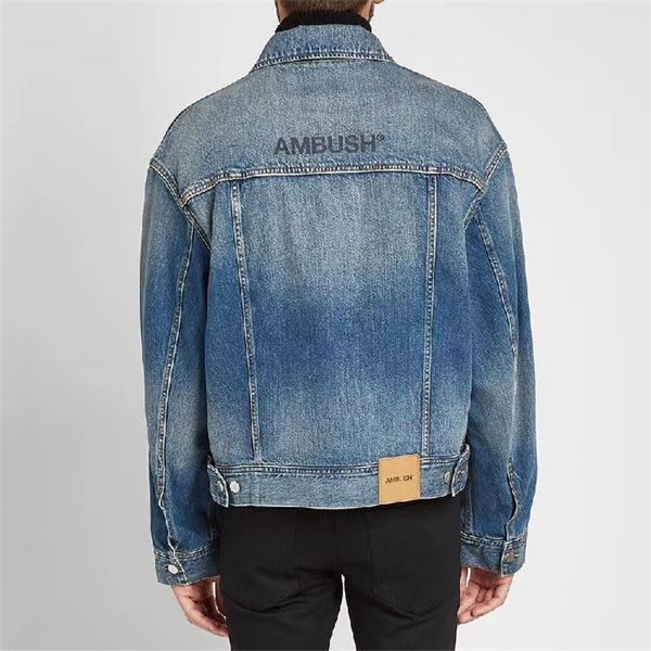 

2021 20fw new ambush denim men women fashion hip hop casual jacket streetwear version coat 050w, White;black