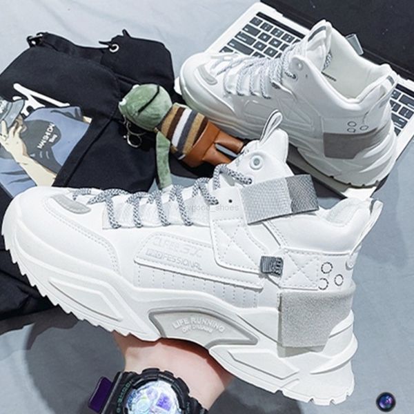 

men shoes korean style trendy high sports running casual increase shoes 5522