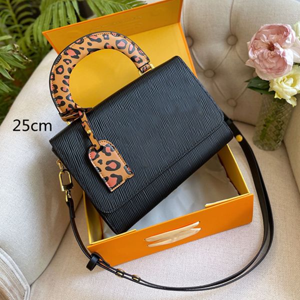 

classic women leopard purses shoulder bags designer twist lock handbags crossbody lizard gold letter sequin tag fashion flaps handbag top