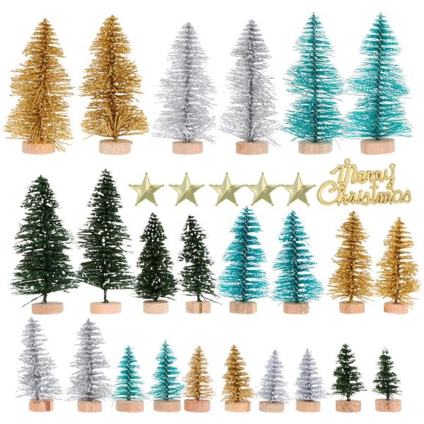 

christmas decorations 49pcs mini tree decor deskadornment party supplies for home shop