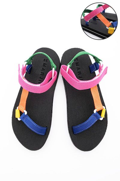 

sandals women's thick sole peltun multi 2, Black