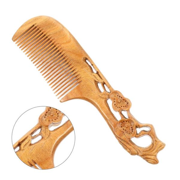 

hair brushes 1pc fine teeth comb carved decorative home salon hairdressing, Silver