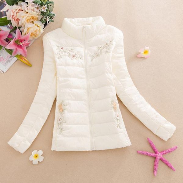 

2021 new winter thin and light white duck down jacket women's fashion coat female keep warm coats women parkas overcoat z6m0, Black