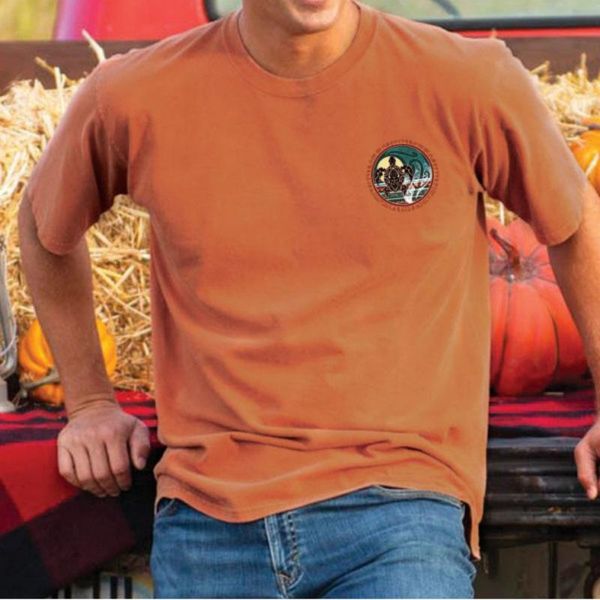 

tortoise design men's 100% cotton t-shirt, comfortable, fresh and breathable, daily travel street party, White;black