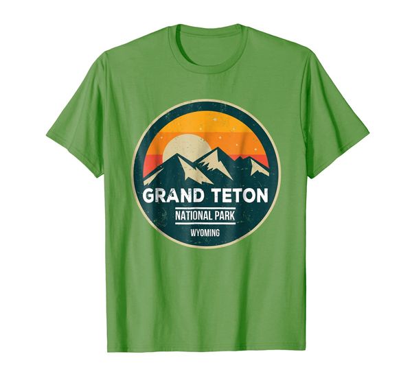 

grand teton tshirt for camper, hikers, nature lovers, White;black