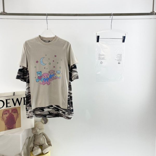 

2021ss spring and summer new high grade cotton printing short sleeve round neck panel t-shirt size: m-l-xl-xxl-xxxl color: black white xd3