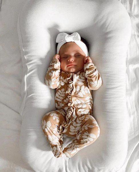 

jumpsuits 0-6m born kid baby girls clothes autumn long sleeve floral romper elegant ruffles jumpsuit cotton flower cute sweet outfit, Blue
