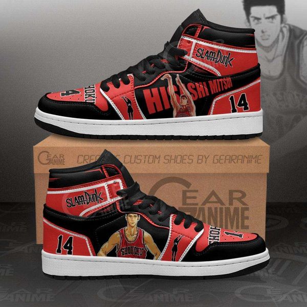 

customization hisashi mitsui sneakers slam dunk anime shoes