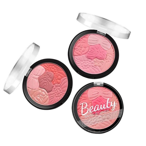 

blush face makeup palette petal matte blusher highlighter powder contour cheek rouge easy to wear make up natural minerals