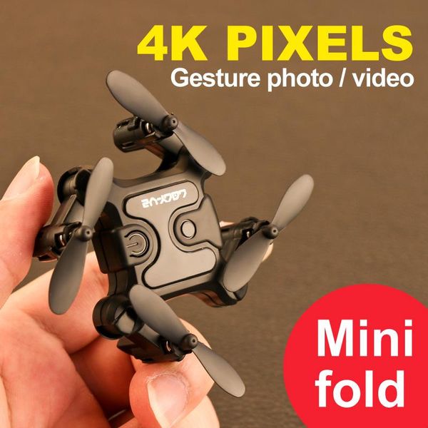 

drones 4drc v2 mini drone hd camera wifi fpv air pressure altitude hold black and gray foldable quadcopter rc toy