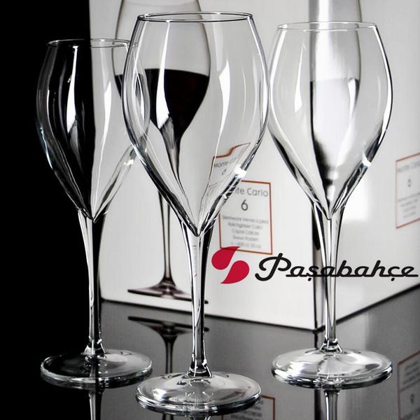 

6 pieces pack creative goblet bordeaux wine glass transparent glass wholesale