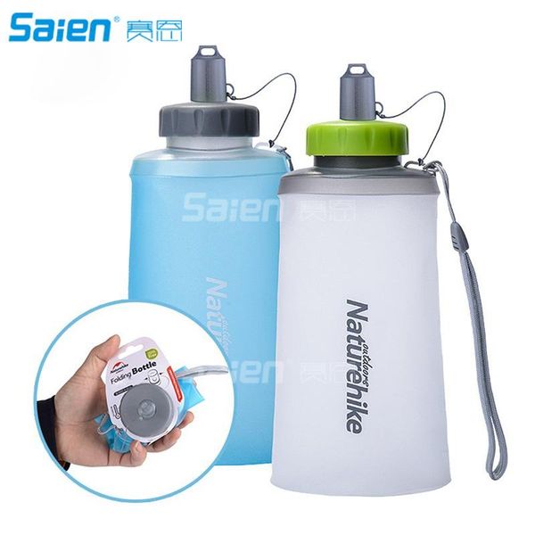 

water bottle 750ml sports bottles eco-friendly no bpa tpu food grade portable folding ultralight silicone cup bag outdoor
