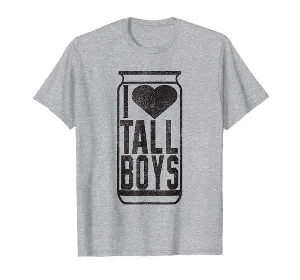 

funny drinking beer shirt i love tall boys women's tee, White;black