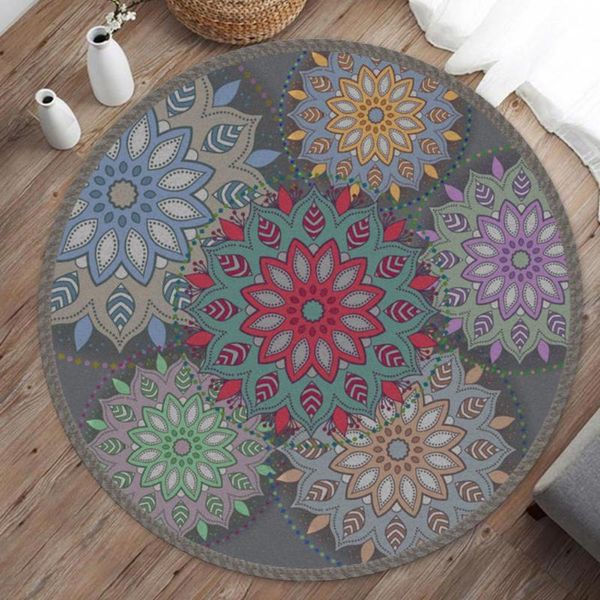 

carpets home decorative round carpet fashion area rugs bedroom anti-slip floor mat 40cm