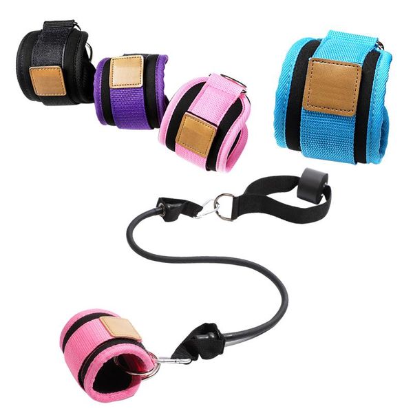 

resistance bands home gym ankle elastic pull rope adjust foot ring women lift buexercise band non-slip door anchor leg glute assist workout