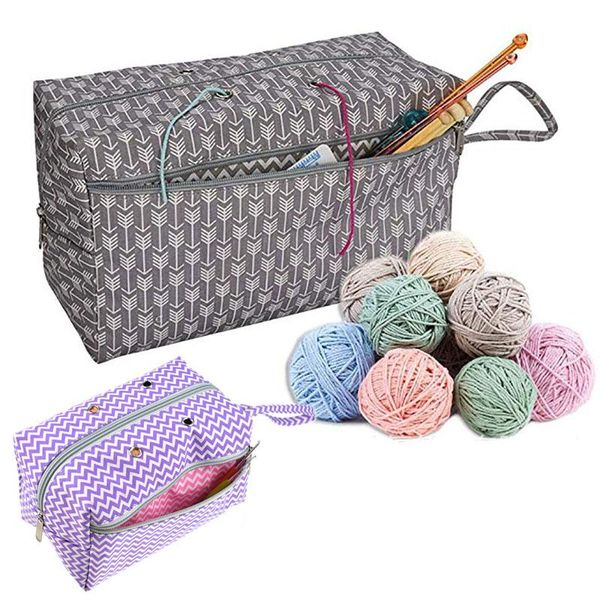 

other arts and crafts yarn holder tote home daily portable needlework storage 2 sizes bag organizer crocheting knitting organization