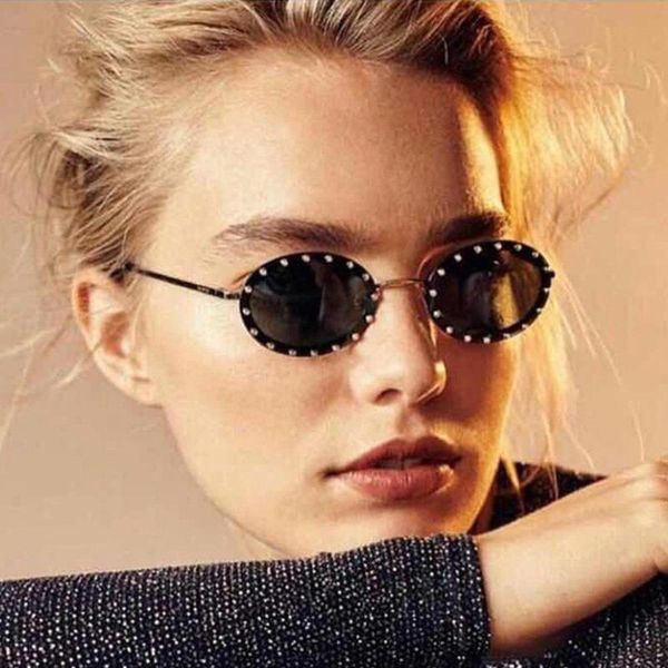 

sunglasses retro women 2021 quality small frame uv400 shades sun glasses eyewear high gafas de sol mujer, White;black