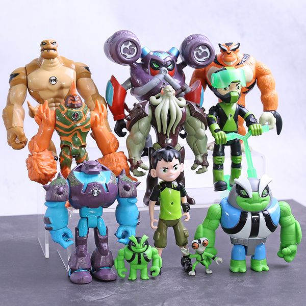 

Ben Grey Matter Heatblast Humongousaur Rath Vilgax PVC Action Figures Gift for Kids Toys 11pcs/set