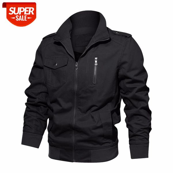 

military tactical jacket men 2020 cotton casual slim fit bomber jackets plus size 6xl air force flight jacket jaqueta masculina #bt1u, Black;brown