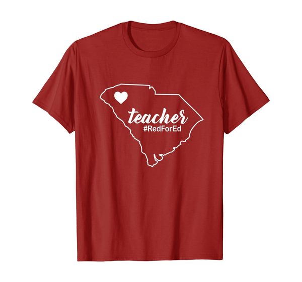 

Red For Ed T-Shirt SC South Carolina #SCForEd Public Teacher, Mainly pictures