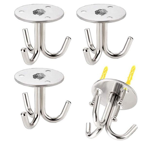 

hooks & rails solid stainless steel fixed hook hanging wall-mounted ceiling three