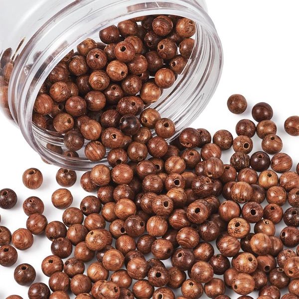 

other 200/400pcs 6mm 8mm round ball waxed wooden beads natural wood for bracelet necklace diy jewelry makings