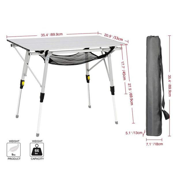 

camp furniture table camping pliable picnic