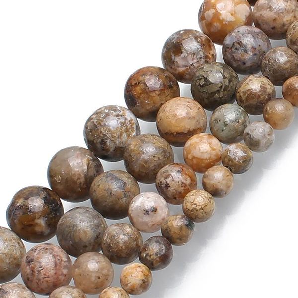 

loose gemstones natural stone beads bamboo agate round for jewelry making bracelet 15inches 6/8/10/12mm pick size, Black