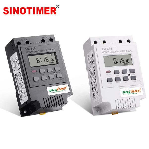 

timers heavy load 30a 5000w 7 days weekly programmable timer intelligent cycle time controller din rail mounted