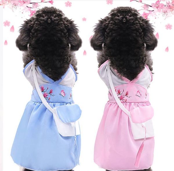 

dog apparel pet dress for small dogs chinese style princess cat dresses chihuahua puppy clothing pets clothes summer chiffon