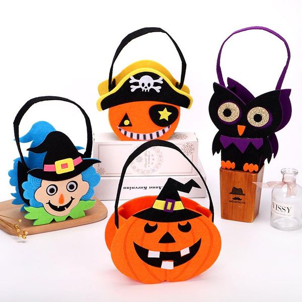 

gift wrap lohas 1pc halloween loot party kids pumpkin trick treat tote bags candy bag storage bucket portable basket