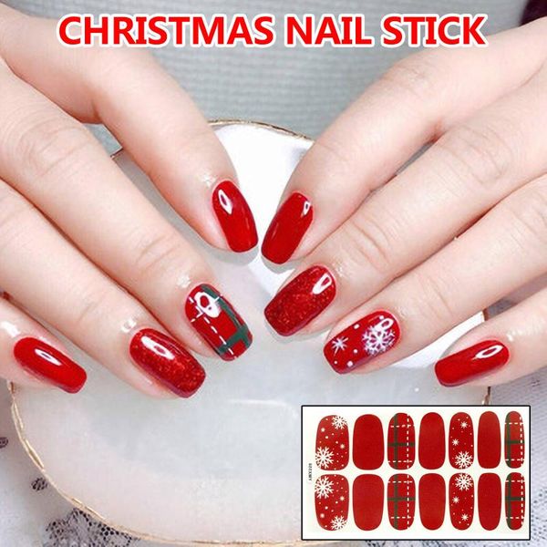

stickers & decals 3d nail sticker waterproof polish film for nails design accessories fashion manicure 204, Black