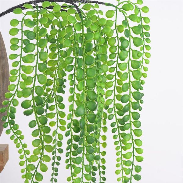 

plastic artificial plant vine green pack 2pcs ivy trailing fake foliage