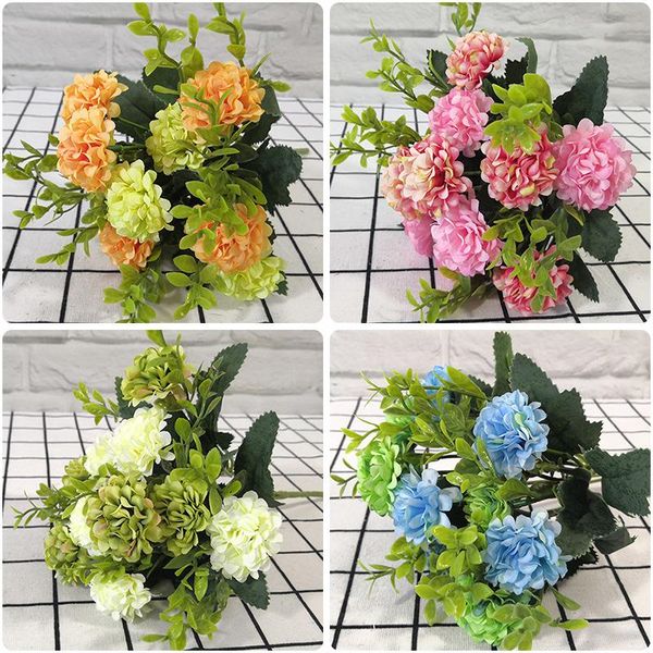

decorative flowers & wreaths retro autumn hydrangea bouquet artificial room home decoration diy wedding flower arrangement party supplies po
