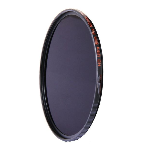 Vidro óptico 10-stop 52/58 / 67/7/7/77 / 82mm Ultra Slim HD Multi-revestido de densidade neutra ND1000 Filtro para câmera SLR DSLR