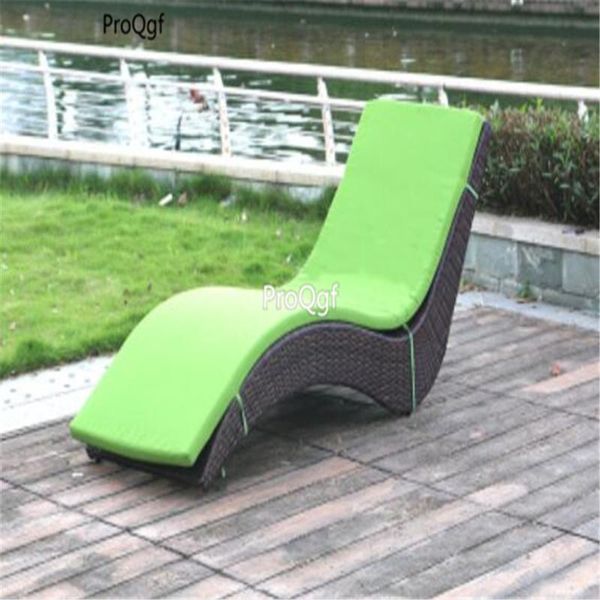 

prodgf 1 set swimming pool beside metal frame with rattan sun lounger