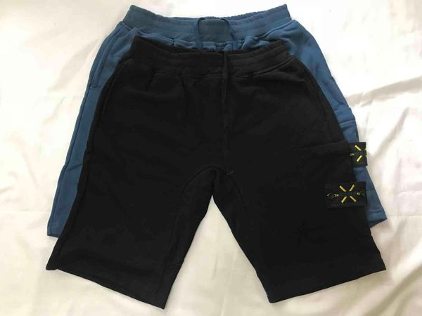 

men's pants american material beach shorts mens retro sports pants cotton blue short tie embroidery summer street explosions five trous, Black