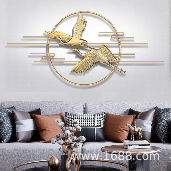 

decorative objects & figurines living room porch three-dimensional wall hanging decoration personality creative light luxury iron pendant