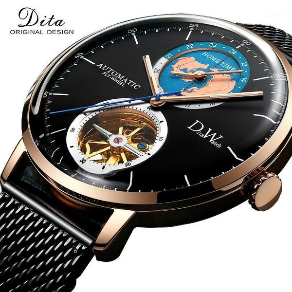 

watches fashion business automatic mechanical watch men casual waterproof relogio masculino wristwatches, Slivery;brown