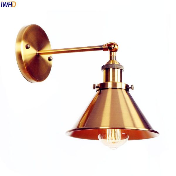 

wall lamp iwhd golden loft retro light fixtures bathroom mirror stair iron metal adjustable american vintage sconces edison