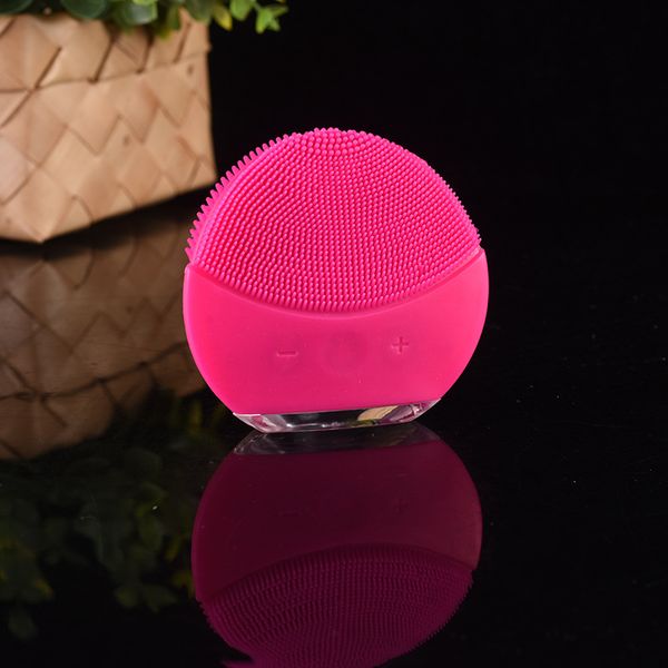 

ultrasonic vibration electric facial cleansing face washing brush skin blackhead remover pore cleaner face massage